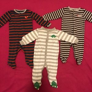 Carter’s size six months sleepers
